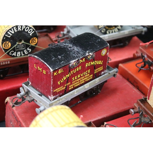 174 - 24 Boxed Hornby O gauge items of rolling stock to include 21 x Flat Truck and 3 x Low Sided Wagon, f... 