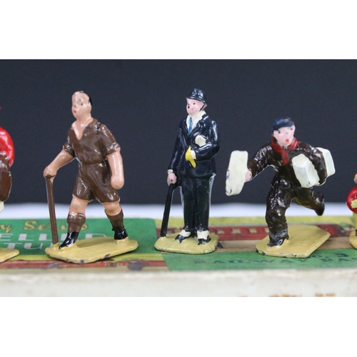 187 - Two boxed Hornby Series O gauge Modelled Miniatures metal trackside figure sets to include No 1 Stat... 