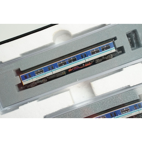 46 - Boxed Graham Farish by Bachmann N gauge 370-105 Class 15 DMU train set, complete, some box wear