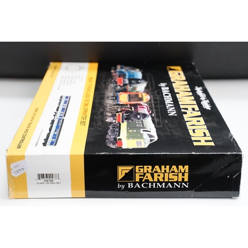 46 - Boxed Graham Farish by Bachmann N gauge 370-105 Class 15 DMU train set, complete, some box wear