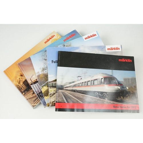 211 - 26 Marklin Full Line / New Items Catalogues plus additional Marklin ephemera (two boxes)