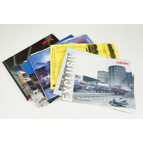 211 - 26 Marklin Full Line / New Items Catalogues plus additional Marklin ephemera (two boxes)