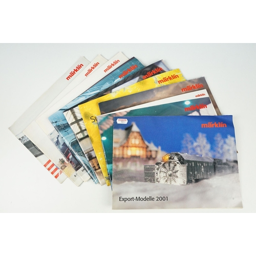 211 - 26 Marklin Full Line / New Items Catalogues plus additional Marklin ephemera (two boxes)