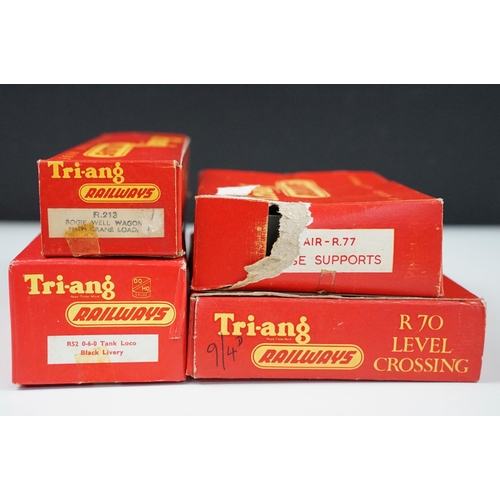212 - Collection of boxed Triang OO gauge model railway to include R1X Electric Passenger Train set, R119 ... 