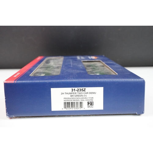 217 - Boxed Bachmann OO gauge 31-235Z Class 205 2H Thumper Two Car DEMU BR green (V) set produced exclusiv... 