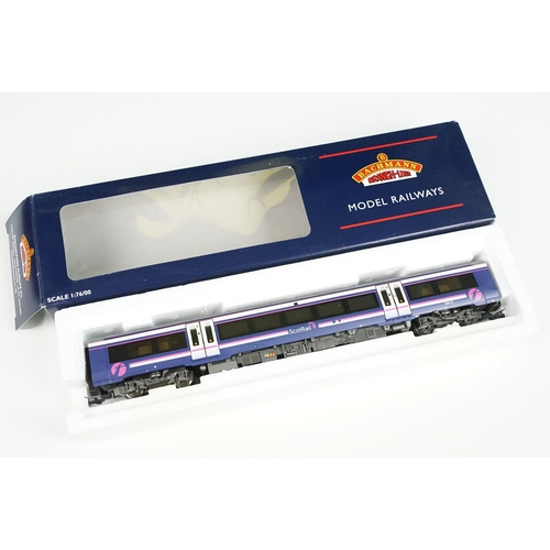 221 - Two boxed Bachmann OO gauge 3 Car DMU sets to include 32-911 Class 108 3 Car DMU BR green with yello... 