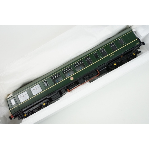 221 - Two boxed Bachmann OO gauge 3 Car DMU sets to include 32-911 Class 108 3 Car DMU BR green with yello... 