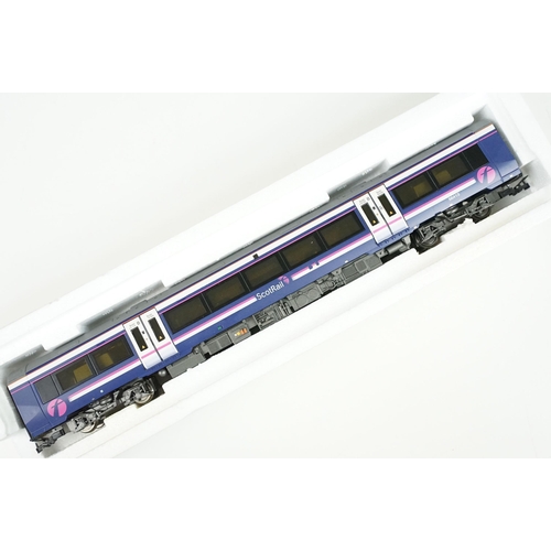 221 - Two boxed Bachmann OO gauge 3 Car DMU sets to include 32-911 Class 108 3 Car DMU BR green with yello... 