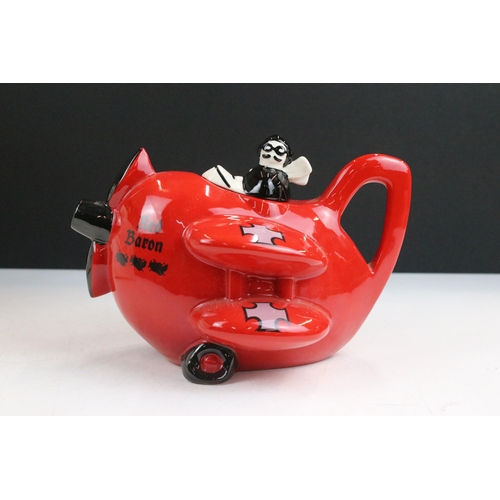 46 - Carlton Ware 'Red baron' collectors ceramic aeroplane jug, W 22cm