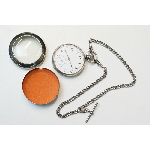 194 - Two vintage hallmarked silver cased top winding pocket watches within protective cases together with... 