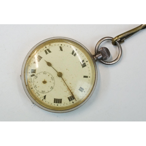 194 - Two vintage hallmarked silver cased top winding pocket watches within protective cases together with... 