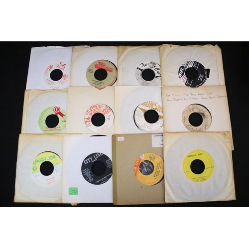 405 - Vinyl - 50 Reggae / Roots / Dub original Jamaican 7” singles mainly from the 1970’s, including test ... 