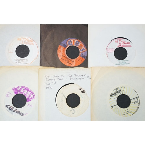 410 - Vinyl - 35 Reggae / Roots / Dub original Jamaican 7” singles mainly from the 1970’s, including test ... 