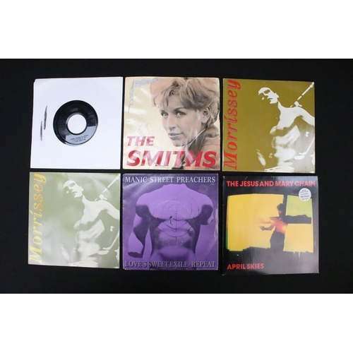 317 - Vinyl - Over 75 indie / Alternative 7” singles to include: The Stone Roses (debut single), The Smith... 