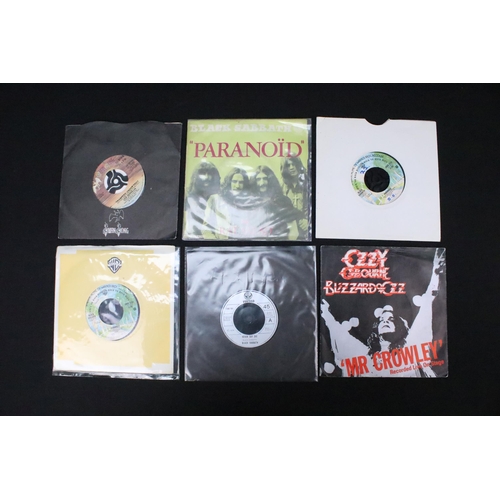 326 - Vinyl - Over 120 Hard Rock / Rock 7” singles to include: Black Sabbath x 13 (including foreign press... 