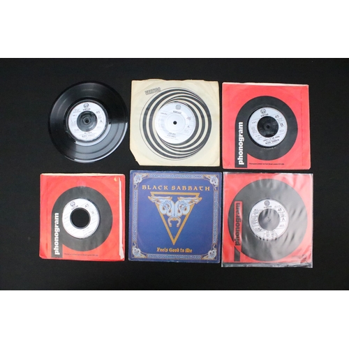 326 - Vinyl - Over 120 Hard Rock / Rock 7” singles to include: Black Sabbath x 13 (including foreign press... 