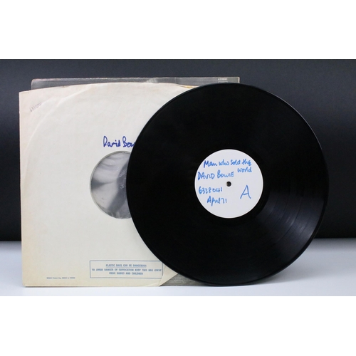 10 - Vinyl - David Bowie The Man Who Sold The World original UK test pressing with withdrawn dress cover.... 