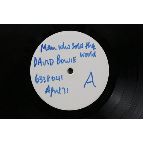 10 - Vinyl - David Bowie The Man Who Sold The World original UK test pressing with withdrawn dress cover.... 