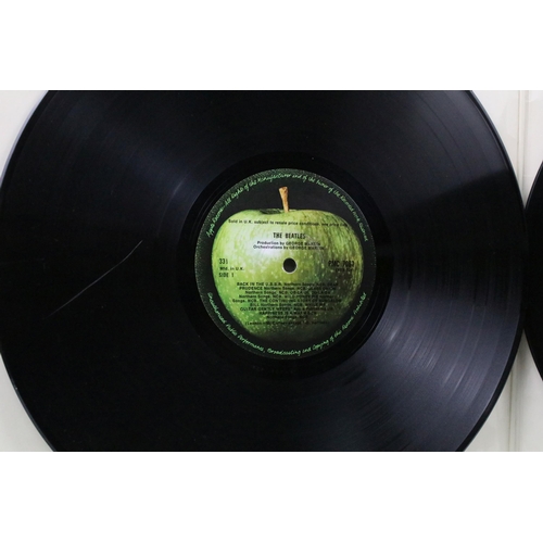 2 - Vinyl - The Beatles White Album LP on Apple Records PMC 7067 No. 0141476. Original UK 1st mono press... 