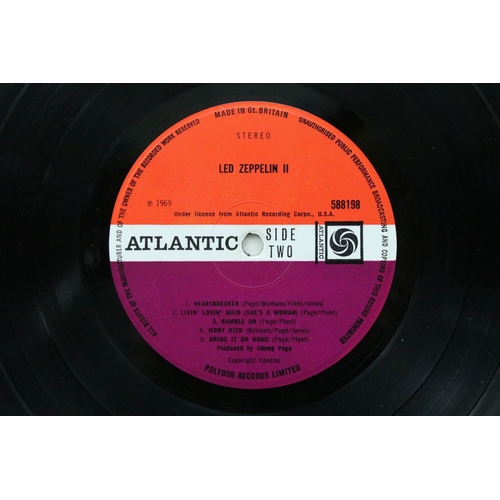 3 - Vinyl - Led Zeppelin II LP on Atlantic Records 588198. Plum labels, copyright control credit. Vg