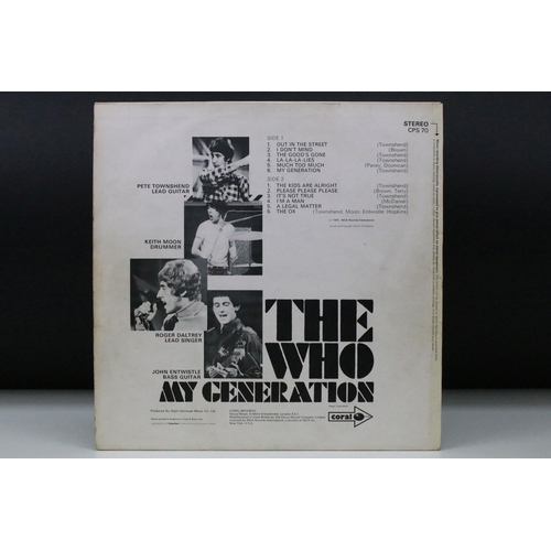 48 - The Who - My Generation LP. Unique test pressing LP and unreleased artwork sleeve. Unreleased origin... 