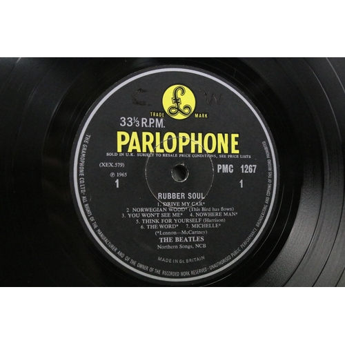 5 - Vinyl - The Beatles Rubber Soul LP on Parlophone records PMC 1267. Original UK 1st pressing 1 / 1 ma... 