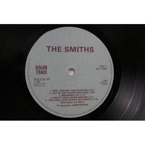 73 - Vinyl - 2 The Smiths LPs to include self titled (Rough61) and Strangeways Here We Come (RTD60). Vg+