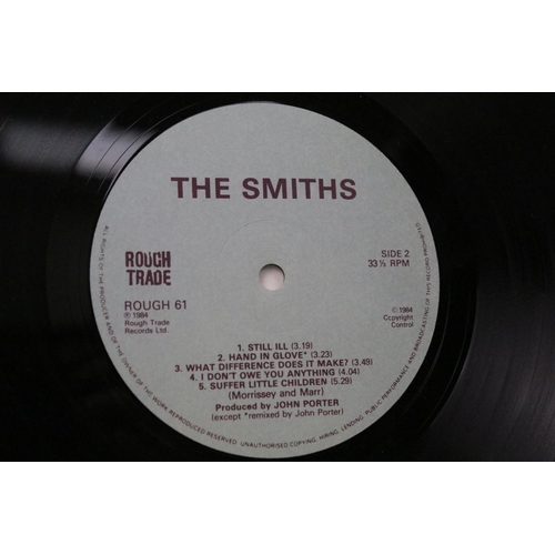 73 - Vinyl - 2 The Smiths LPs to include self titled (Rough61) and Strangeways Here We Come (RTD60). Vg+