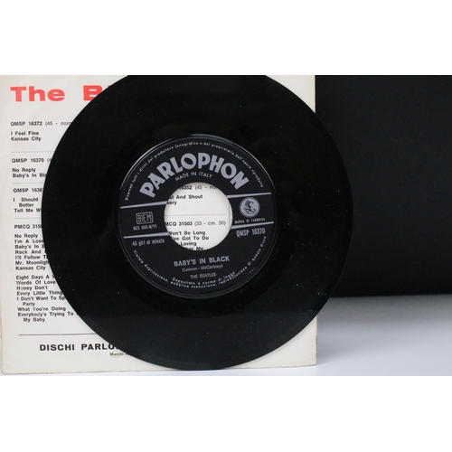 81 - Vinyl - The Beatles - No Reply / Baby’s In Black. Rare Italian only 7” single on Parlophone Records ... 