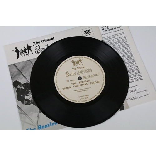 82 - Vinyl - 4 The Beatles singles to include Another Beatles Christmas Record flexi (with newsletter) Ex... 