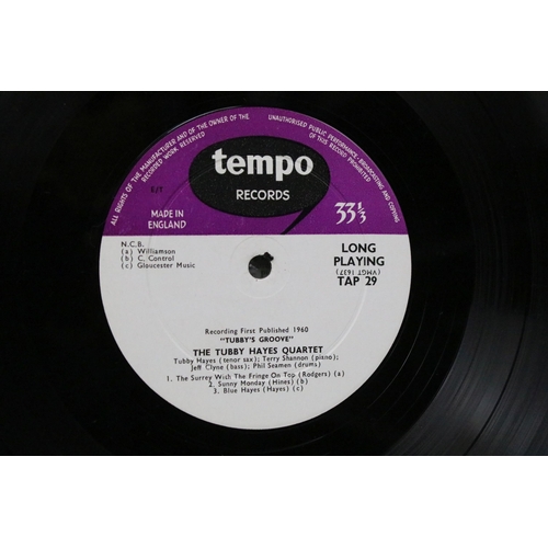 90 - Vinyl - Tubby Hayes Quartet - Tubby's Groove LP on Tempo TAP 29. Original UK 1 pressing 1G/1G. Ex-