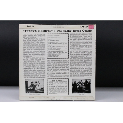 90 - Vinyl - Tubby Hayes Quartet - Tubby's Groove LP on Tempo TAP 29. Original UK 1 pressing 1G/1G. Ex-