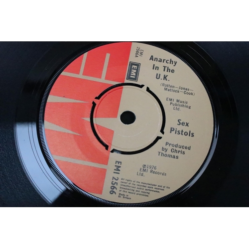 1001 - Vinyl - Sex Pistols - Anarchy In The U.K. 7” single on EMI Records EMI 2566. Original UK 1976 1st pr... 