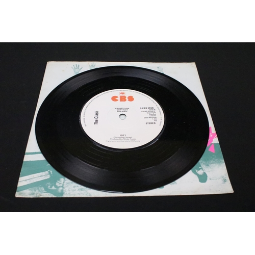 1002 - Vinyl - The Clash – White Riot, CBS-S (CBS 5058), original UK 1977 demo promo 7” single in picture s... 