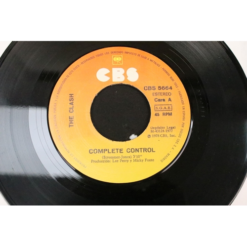 1004 - Vinyl - The Clash – Complete Control, CBS 5664 original Spanish 1978 1st pressing 7” single with uni... 