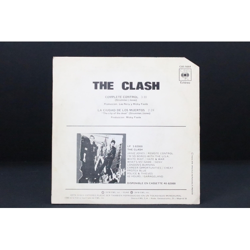 1004 - Vinyl - The Clash – Complete Control, CBS 5664 original Spanish 1978 1st pressing 7” single with uni... 