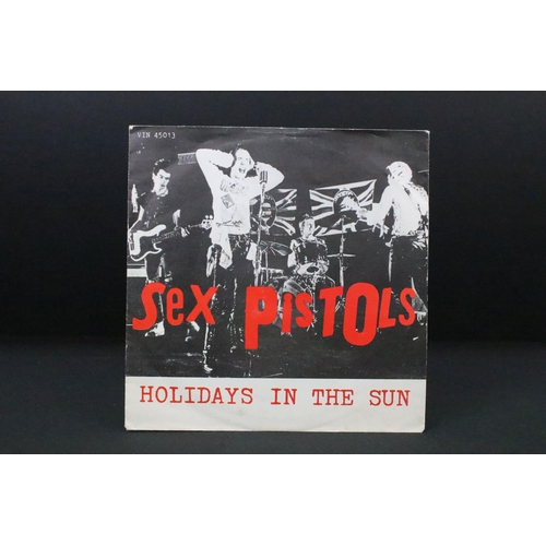 1008 - Vinyl - Sex Pistols – Holidays In The Sun 7” single on Virgin Records VIN 45013. Original Italian 19... 