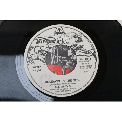 1008 - Vinyl - Sex Pistols – Holidays In The Sun 7” single on Virgin Records VIN 45013. Original Italian 19... 