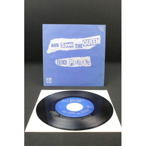 1013 - Vinyl - 5 Sex Pistols 7” singles to include: God Save The Queen (Columbia – YK-90-AX, original 1977 ... 