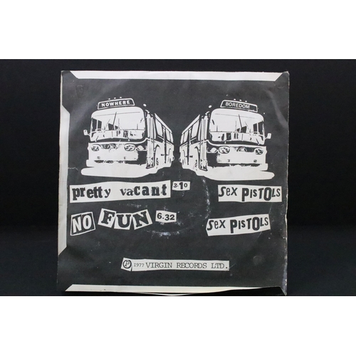 1013 - Vinyl - 5 Sex Pistols 7” singles to include: God Save The Queen (Columbia – YK-90-AX, original 1977 ... 