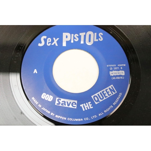 1013 - Vinyl - 5 Sex Pistols 7” singles to include: God Save The Queen (Columbia – YK-90-AX, original 1977 ... 