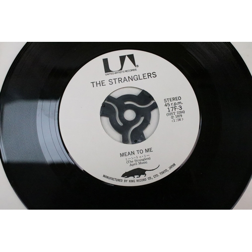 1014 - Vinyl - 4 The Stranglers original Japanese 7” singles to include: Something Better Change / Straight... 