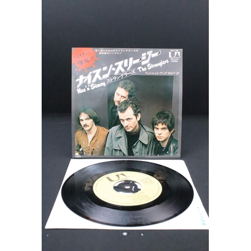 1014 - Vinyl - 4 The Stranglers original Japanese 7” singles to include: Something Better Change / Straight... 