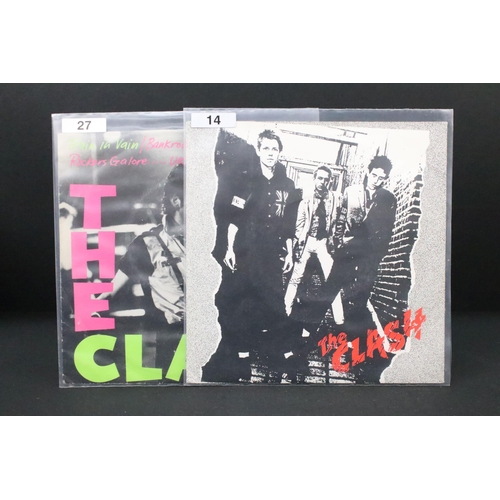 1015 - Vinyl - 2 The Clash foreign pressing 7” singles to include: Remote Control (CBS – CBS 5293, original... 