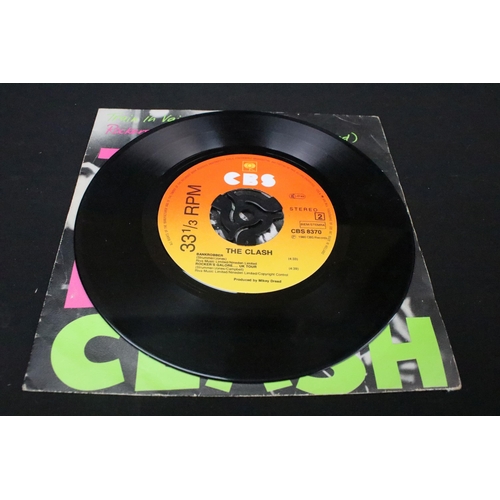 1015 - Vinyl - 2 The Clash foreign pressing 7” singles to include: Remote Control (CBS – CBS 5293, original... 