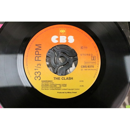 1015 - Vinyl - 2 The Clash foreign pressing 7” singles to include: Remote Control (CBS – CBS 5293, original... 