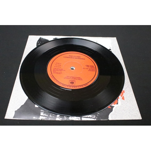 1015 - Vinyl - 2 The Clash foreign pressing 7” singles to include: Remote Control (CBS – CBS 5293, original... 