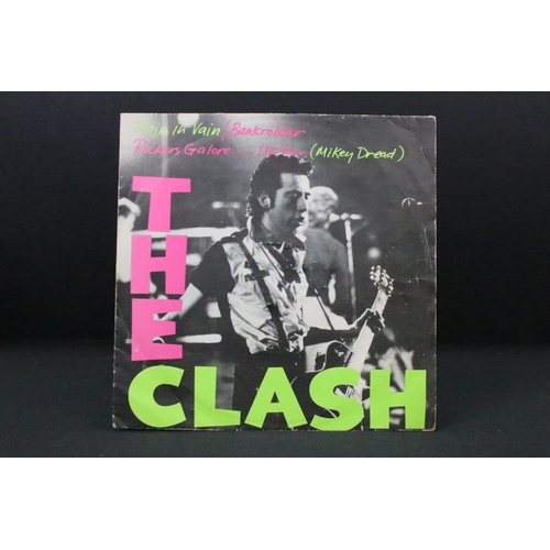 1015 - Vinyl - 2 The Clash foreign pressing 7” singles to include: Remote Control (CBS – CBS 5293, original... 