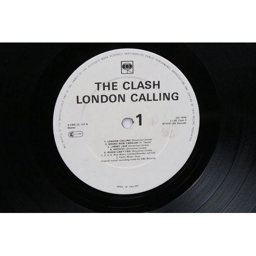 1019 - Vinyl & Autographs - The Clash London Calling LP signed by Paul Simonon & Mick Jones to front, and J... 