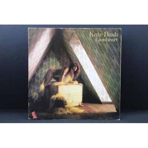 177 - Vinyl - 9 Kate Bush LPs to include The Whole Story (KBTV1), Hounds Of Love (KAB1) x 2, Lionheart (EM... 